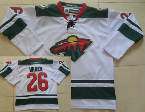 Minnesota Wild #26 Thomas Vanek White Jersey