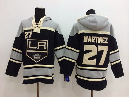 Old Time Hockey Los Angeles Kings #27 Alec Martinez Black Hoodie