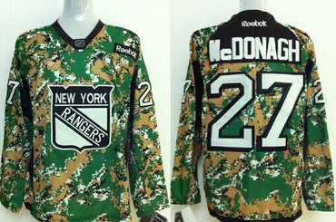 New York Rangers #27 Ryan Mcdonagh 2014 Camo Jersey