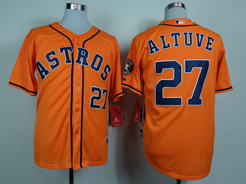 Houston Astros #27 Jose Altuve Orange Jersey