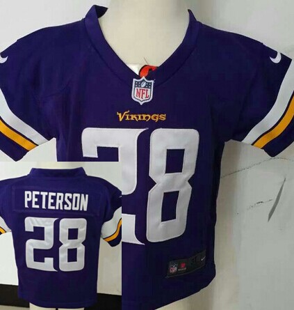 Nike Minnesota Vikings #28 Adrian Peterson 2013 Purple Toddlers Jersey