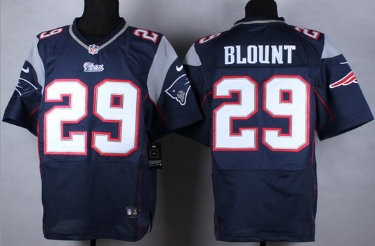 Nike New England Patriots #29 LeGarrette Blount Blue Elite Jersey