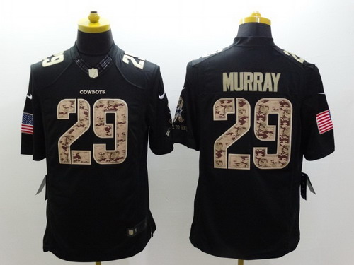 Nike Dallas Cowboys #29 DeMarco Murray Salute to Service Black Limited Jersey