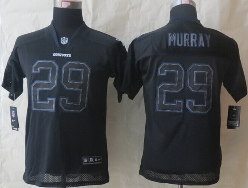 Nike Dallas Cowboys #29 DeMarco Murray Lights Out Black Kids Jersey