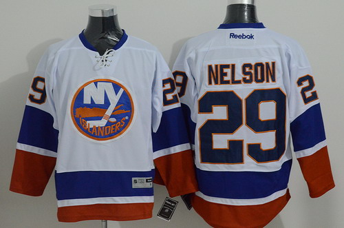 New York Islanders #29 Brock Nelson White Jersey