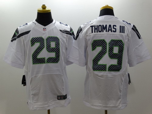 Nike Seattle Seahawks #29 Earl Thomas III White Elite Jersey