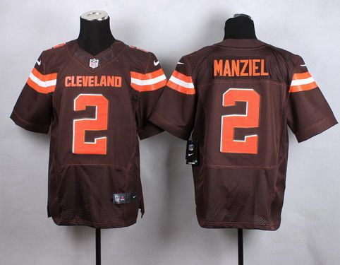 Nike Cleveland Browns #2 Johnny Manziel 2015 Brown Elite Jersey