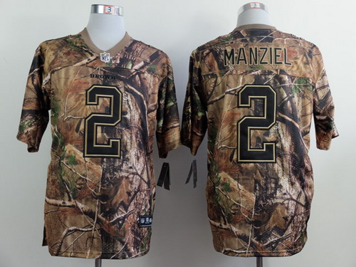 Nike Cleveland Browns #2 Johnny Manziel Realtree Camo Elite Jersey