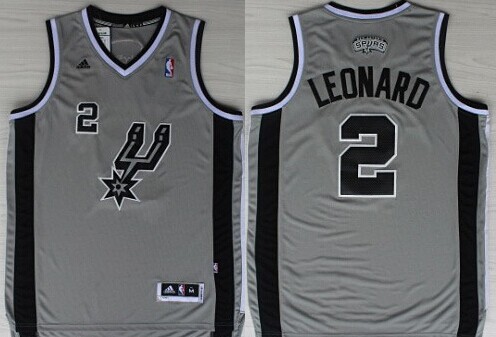 San Antonio Spurs #2 Kawhi Leonard Revolution 30 Swingman Gray Jersey