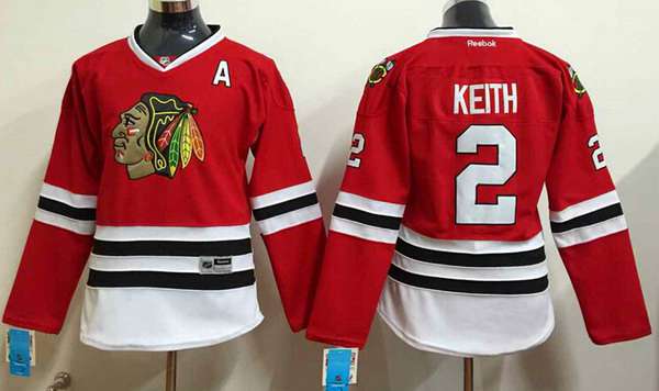 Chicago Blackhawks #2 Duncan Keith Red Womens Jersey