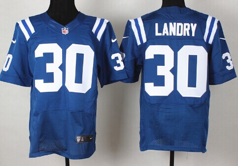 Nike Indianapolis Colts #30 LaRon Landry Blue Elite Jersey