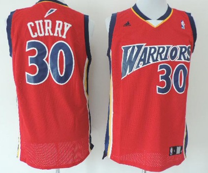 Golden State Warriors #30 Stephen Curry 2009 Red Swingman Jersey