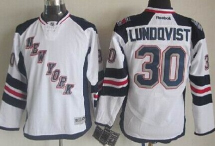 New York Rangers #30 Henrik Lundqvist 2014 Stadium Series White Kids Jersey