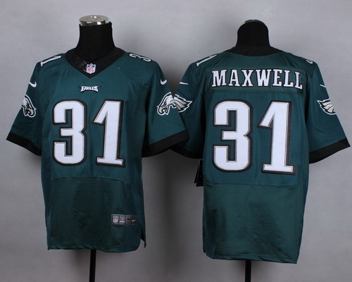 Nike Philadelphia Eagles #31 Byron Maxwell Dark Green Elite Jersey