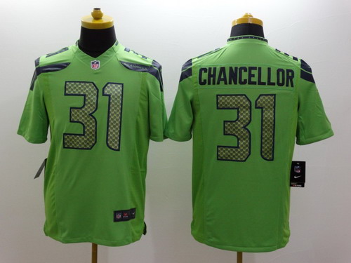 Nike Seattle Seahawks #31 Kam Chancellor Green Limited Jersey