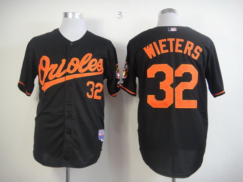 Baltimore Orioles #32 Matt Wieters Black Jersey