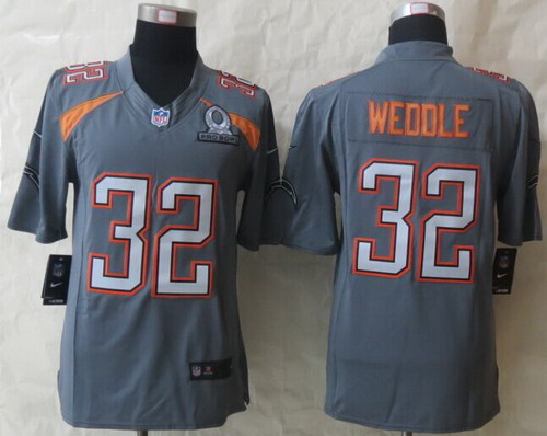 Nike Team Irvin #32 Eric Weddle 2015 Pro Bowl Gray Elite Jersey