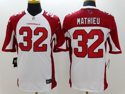 Nike Arizona Cardinals #32 Tyrann Mathieu White Limited Jersey