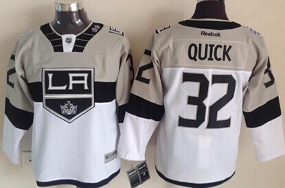 Los Angeles Kings #32 Jonathan Quick 2015 Stadium Series Gray/White Kids Jersey