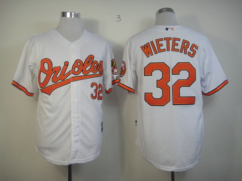 Baltimore Orioles #32 Matt Wieters White Jersey