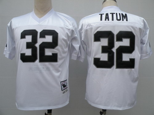 Oakland Raiders #32 Jack Tatum White Throwback Jersey