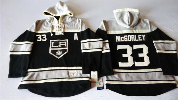 Old Time Hockey Los Angeles Kings #33 Marty McSorley Black Hoodie