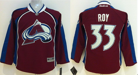 Colorado Avalanche #33 Patrick Roy Red Kids Jersey