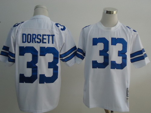 Dallas Cowboys #33 Tony Dorsett White Throwback Jersey