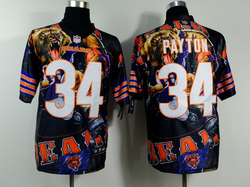 Nike Chicago Bears #34 Walter Payton 2014 Fashion Elite Jersey