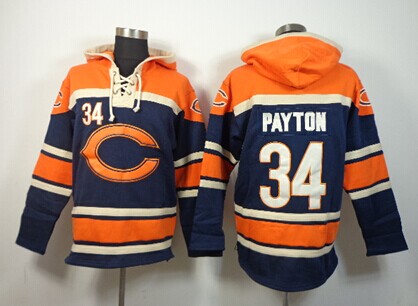 Chicago Bears #34 Walter Payton 2014 Blue Hoodie