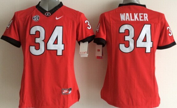 Georgia Bulldogs #34 Herschel Walker 2014 Red Limited Kids Jersey