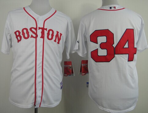 Boston Red Sox #34 David Ortiz 2014 White Jersey