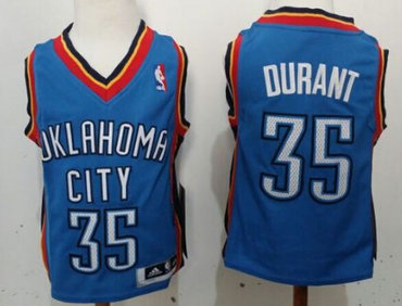 Oklahoma City Thunder #35 Kevin Durant Blue Toddlers Jersey