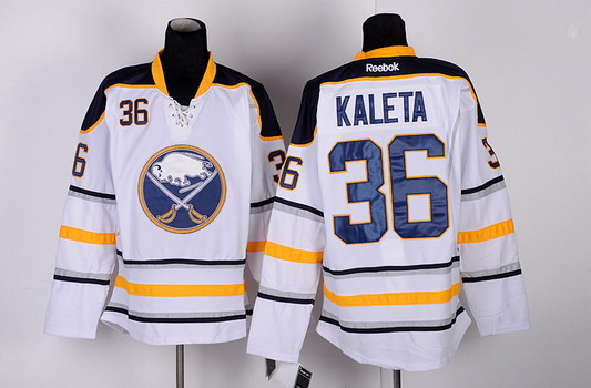 Buffalo Sabres #36 Patrick Kaleta White Jersey