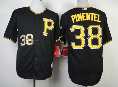 Pittsburgh Pirates #38 Stolmy Pimentel Black Jersey