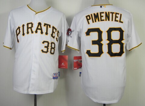 Pittsburgh Pirates #38 Stolmy Pimentel White Jersey