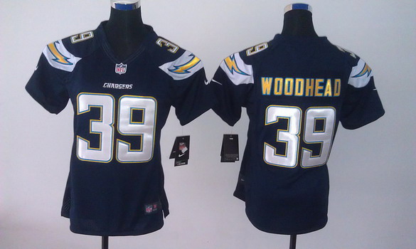 Nike San Diego Chargers #39 Danny Woodhead 2013 Navy Blue Limited Womens Jersey