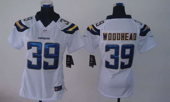 Nike San Diego Chargers #39 Danny Woodhead 2013 White Limited Womens Jersey