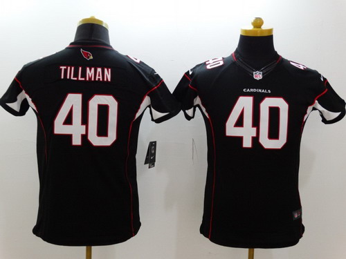 Nike Arizona Cardinals #40 Pat Tillman Black Limited Kids Jersey