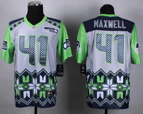 Nike Seattle Seahawks #41 Byron Maxwell 2015 Noble Fashion Elite Jersey