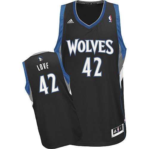 Minnesota Timberwolves #42 Kevin Love Black Swingman Jersey