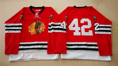 Chicago Blackhawks #42 Joakim Nordstrom 1960-61 Red Vintage Jersey