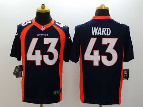 Nike Denver Broncos #43 T.J. Ward 2013 Blue Limited Jersey