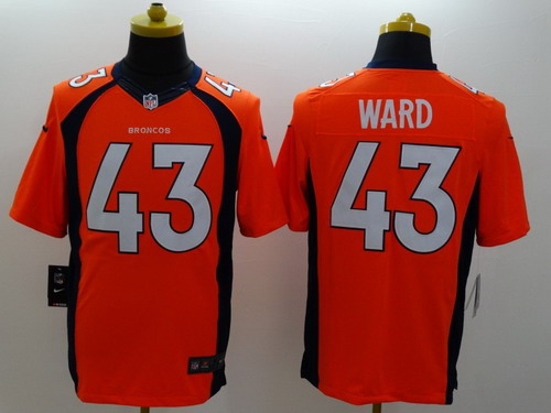 Nike Denver Broncos #43 T.J. Ward 2013 Orange Limited Jersey