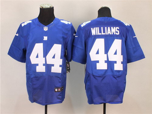 Nike New York Giants #44 Andre Williams Blue Elite Jersey