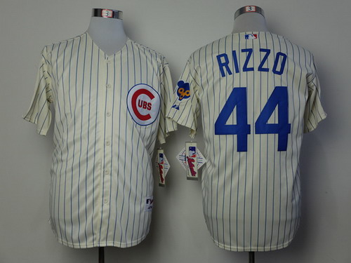 Chicago Cubs #44 Anthony Rizzo 1969 Cream Jersey