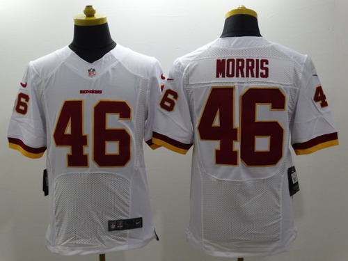 Nike Washington Redskins #46 Alfred Morris 2013 White Elite Jersey