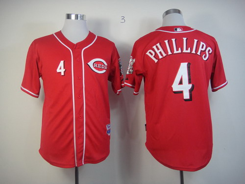 Cincinnati Reds #4 Brandon Phillips Red Jersey