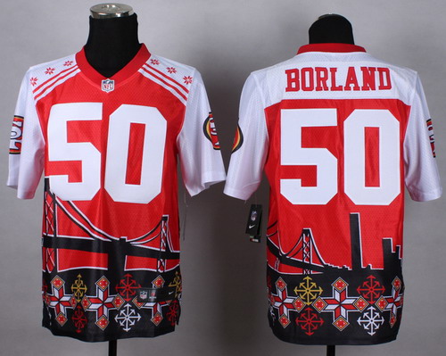 Nike San Francisco 49ers #50 Chris Borland 2015 Noble Fashion Elite Jersey