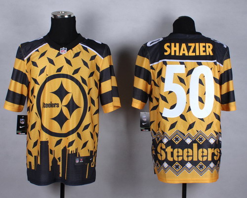 Nike Pittsburgh Steelers #50 Ryan Shazier 2015 Noble Fashion Elite Jersey